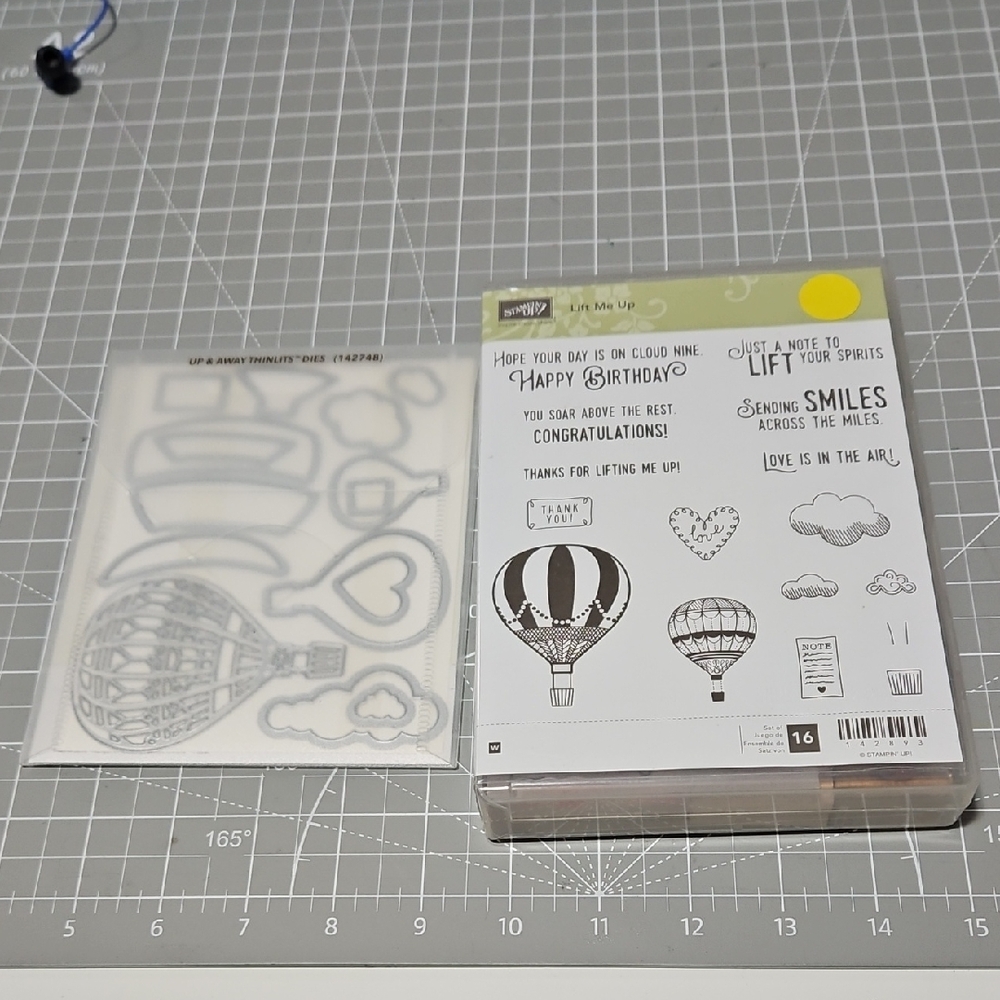 Lift Me Up Stamp  & Up and Away Die Set Coordinating